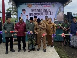 Di bangun oleh CV Sayap Mas Nusantara, Bupati Malang Resmikan Jalan Rabat Beton Usaha Tani Hubungkan Tiga Desa