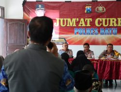 Jumat Curhat Polres Batu, Sosialisasikan Pencegahan Wabah PMK ke Peternak Sapi