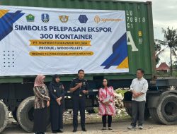 Bea Cukai Malang Lepas Keberangkatan Ekspor Wood Pellet ke Korea Selatan