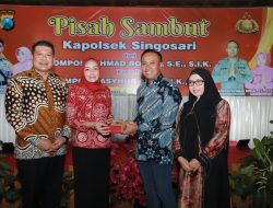 Hadiri Pisah Sambut Kapolsek Singosari, Wakil Bupati Malang Ucapkan Terima Kasih Kepada Kompol Achmad Robial