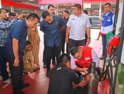 Sidak SPBU, Polres Malang Pastikan Stok BBM  Aman Jelang Idulfitri 1446H