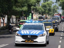 Pasca Pelantikan Wali Kota dan Wakil Wali Kota Terpilih, Polres Batu Gelar Patroli Skala Besar