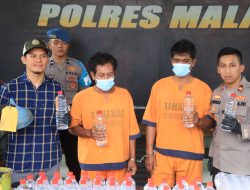 Satresnarkoba Polres Malang Berhasil Bongkar Home Industri Miras Trobas dan Sita 260 Liter