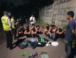 Aksi Perang Sarung di Singosari, 18 Pelajar SMP dan SMA diamankan Polisi
