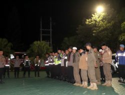 Tekan Potensi Gangguan Kamtibmas, Polres Batu Gelar Apel dan  Patroli Sahur Gabungan