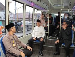 Shuttle Bus Keliling Kota Batu di Uji Coba, Kapolres Batu Tekankan Pentingnya Aspek Keamanan