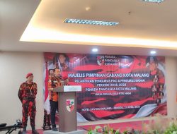 Pelantikan Ketua PAC PP Kota Malang, Ketua MPC Ripkianto: Jaga Nama Baik dan Cintai Organisasi