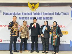 Kantor Pertanahan Kota Malang Lakukan Pengangkatan Kembali PPAT Wilayah Kerja Kota Malang