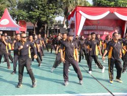 Sambut Hari Bhayangkara ke 79, Polres Batu Gelar Olahraga Bersama dan Bazar Bapokting