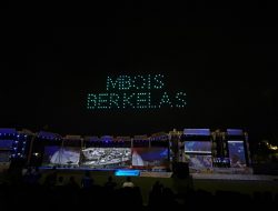 Opening Seremony Porprov IX Jatim 2025 Dimeriahkan Pertunjukan Drone dan Pesta Kembang Api