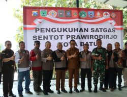 Dukung Terciptanya Keamanan dan Ketertiban, Polres Batu-Forkopimda dan Perguruan Silat Baca Ikrar Perdamaian