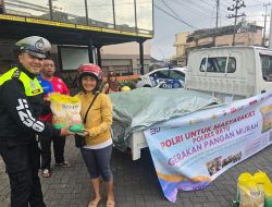 Jelang HUT RI ke 80, Polres Batu Gelar Acara Gerakan Pangan Murah