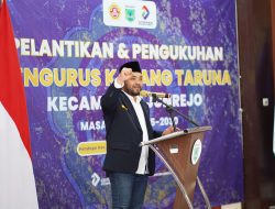Hadiri Pelantikan Pengurus Karang Taruna Junrejo, Wakil Wali Kota Batu Ajak Pemuda Jadi Motor Penggerak Masyarakat
