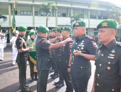 Danrem 083/Bdj Pimpin Sertijab Dandim 0821/Lumajang, Dandim 0825/Banyuwangi, dan Danyonif 527/BY