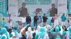 Ribuaan Peserta Ikuti Mlaku Bareng Sedoyo Sehat Untuk Peringati HKN ke-61