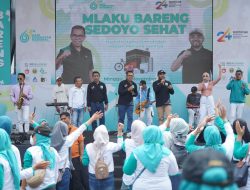 Ribuaan Peserta Ikuti Mlaku Bareng Sedoyo Sehat Untuk Peringati HKN ke-61