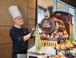 Sambut Nataru, Grand Mercure Malang Mirama Persembahkan Kereta dari Coklat Seberat 60 Kilogram