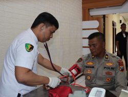 Deteksi Dini Kondisi Kesehatan Personel, Kapolres Batu Bersama PJU Laksanakan Pemeriksaan Kesehatan Berkala