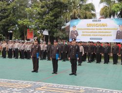Penganugerahan Satyalencana Pengabdian kepada Personel Polres Batu