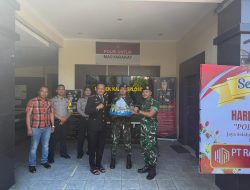 Yonkes 2 Kostrad Pererat Sinergi TNI–Polri Lewat Silaturahmi Hari Bhayangkara ke-80 di Polsek Karangploso