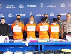 Gagalkan Peredaran Ribuan Dosis Narkoba, Polresta Malang Kota Bekuk Dua Kurir Jaringan Aceh