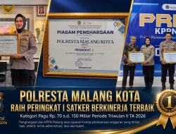 Polresta Malang Kota Sabet Peringkat I Satker Berkinerja Terbaik, KPPN Malang Apresiasi Tata Kelola Anggaran yang Transparan