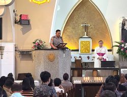 Minggu Kasih di Gereja Katedral Ijen, Kapolresta Malang Kota Perkuat Sinergi dan Kerukunan Umat Beragama