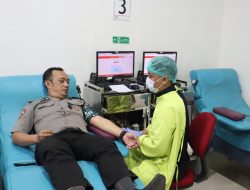 HUT Humas Polri ke-75, Polresta Malang Kota Kumpulkan 67 Kantong Darah untuk Kemanusiaan