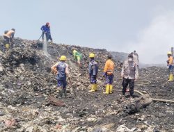 Api TPA Supit Urang Sulit Dipadamkan, Angin Kencang Picu Api Kembali Muncul
