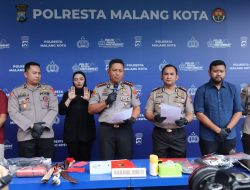 Polresta Malang Kota Bongkar 37 Kasus Curat dan Curanmor, 50 Tersangka Diamankan